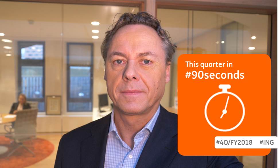 Man is talking in camera